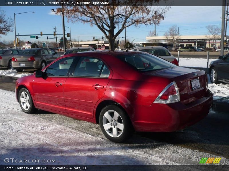 Redfire Metallic / Medium Light Stone 2008 Ford Fusion SE V6