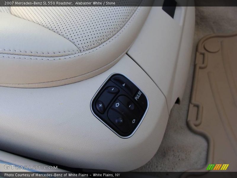Alabaster White / Stone 2007 Mercedes-Benz SL 550 Roadster