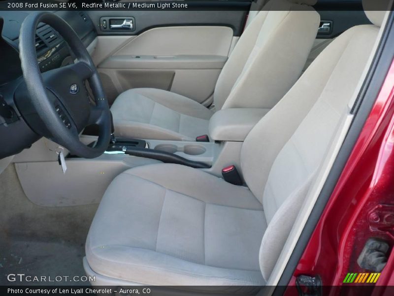 Redfire Metallic / Medium Light Stone 2008 Ford Fusion SE V6