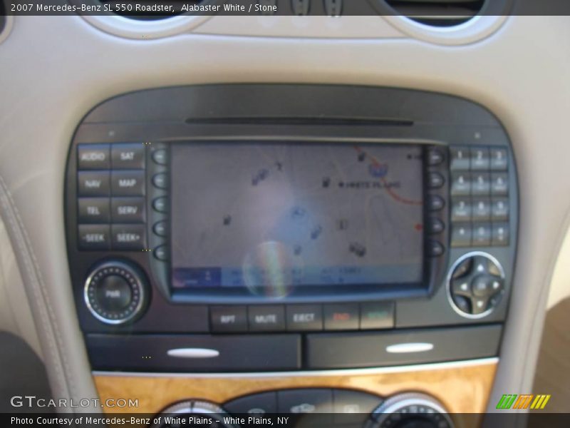 Alabaster White / Stone 2007 Mercedes-Benz SL 550 Roadster