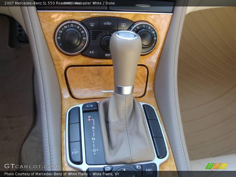 Alabaster White / Stone 2007 Mercedes-Benz SL 550 Roadster