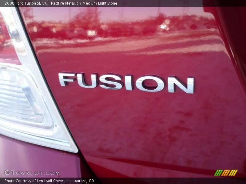 Redfire Metallic / Medium Light Stone 2008 Ford Fusion SE V6