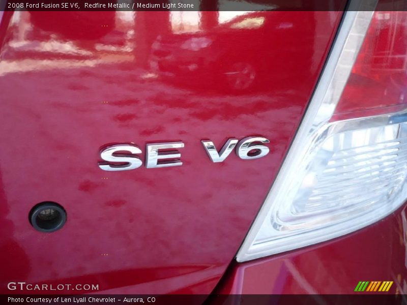Redfire Metallic / Medium Light Stone 2008 Ford Fusion SE V6