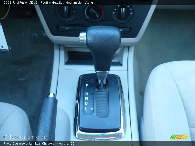 Redfire Metallic / Medium Light Stone 2008 Ford Fusion SE V6