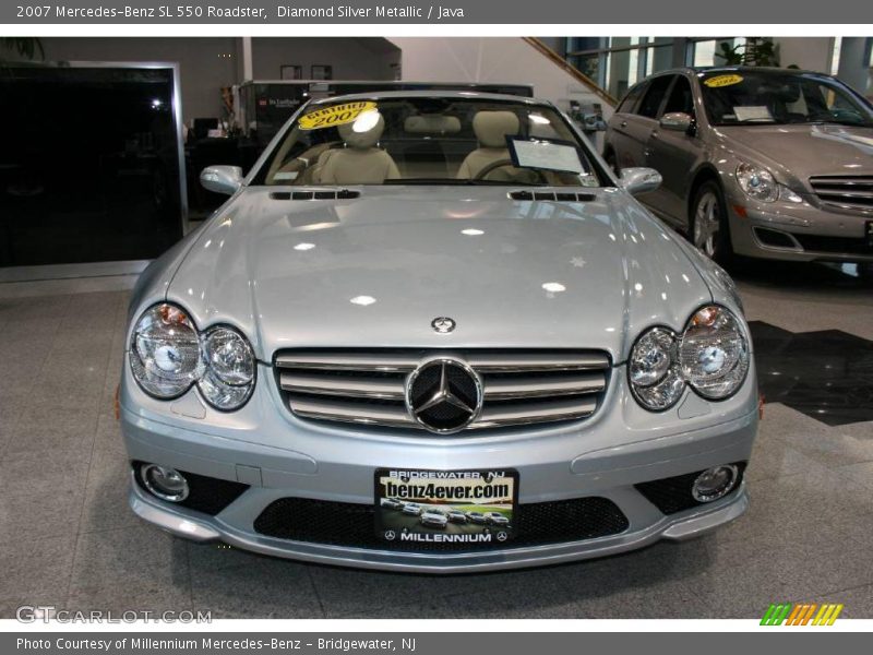 Diamond Silver Metallic / Java 2007 Mercedes-Benz SL 550 Roadster
