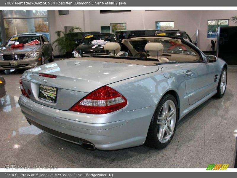 Diamond Silver Metallic / Java 2007 Mercedes-Benz SL 550 Roadster