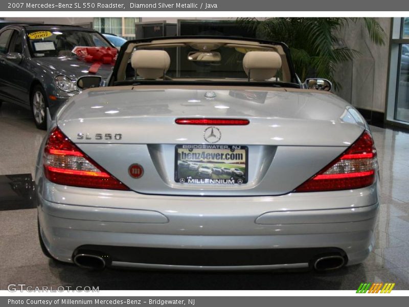 Diamond Silver Metallic / Java 2007 Mercedes-Benz SL 550 Roadster