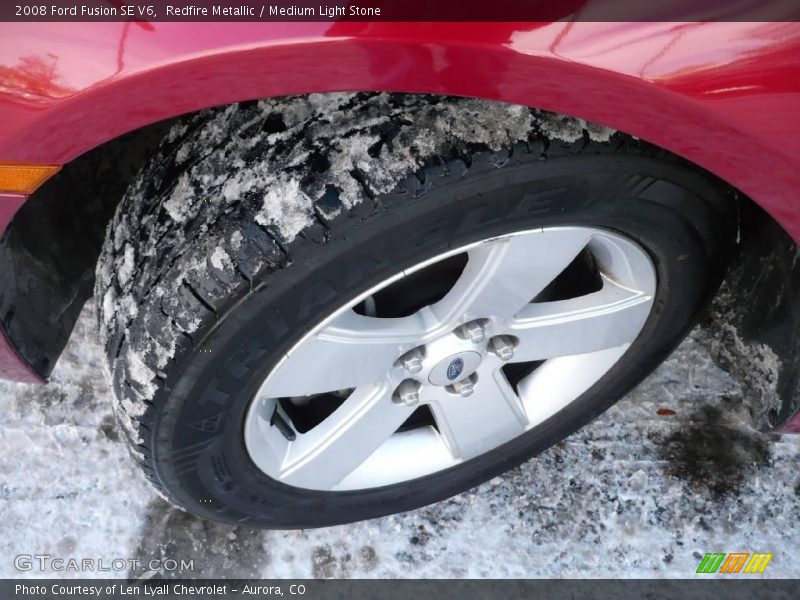 Redfire Metallic / Medium Light Stone 2008 Ford Fusion SE V6