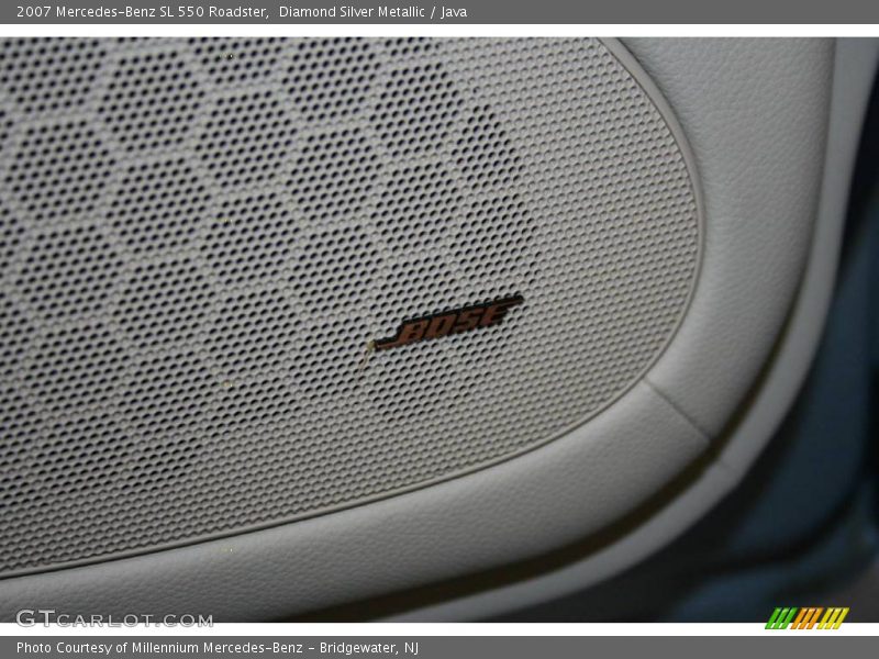 Diamond Silver Metallic / Java 2007 Mercedes-Benz SL 550 Roadster