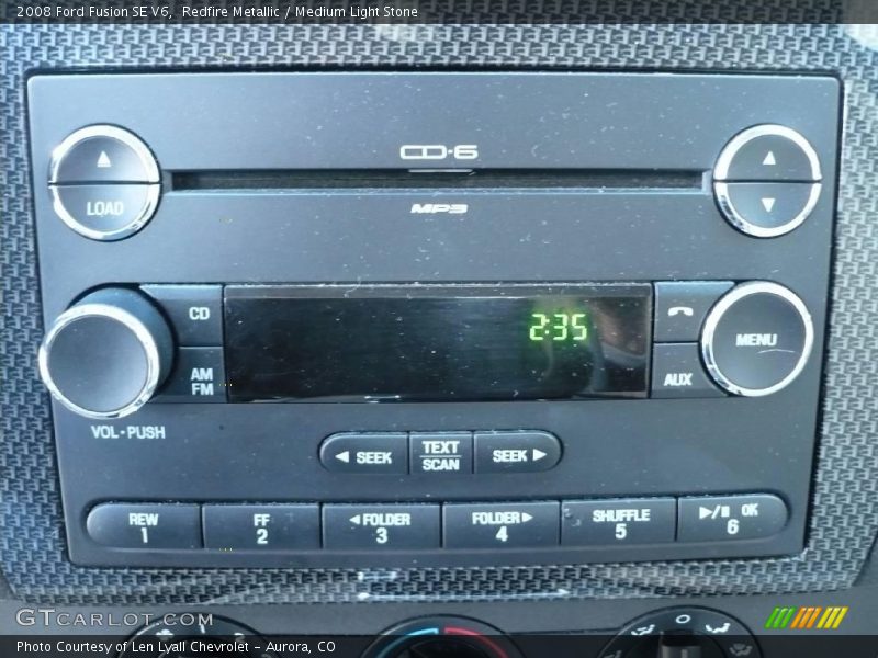 Redfire Metallic / Medium Light Stone 2008 Ford Fusion SE V6