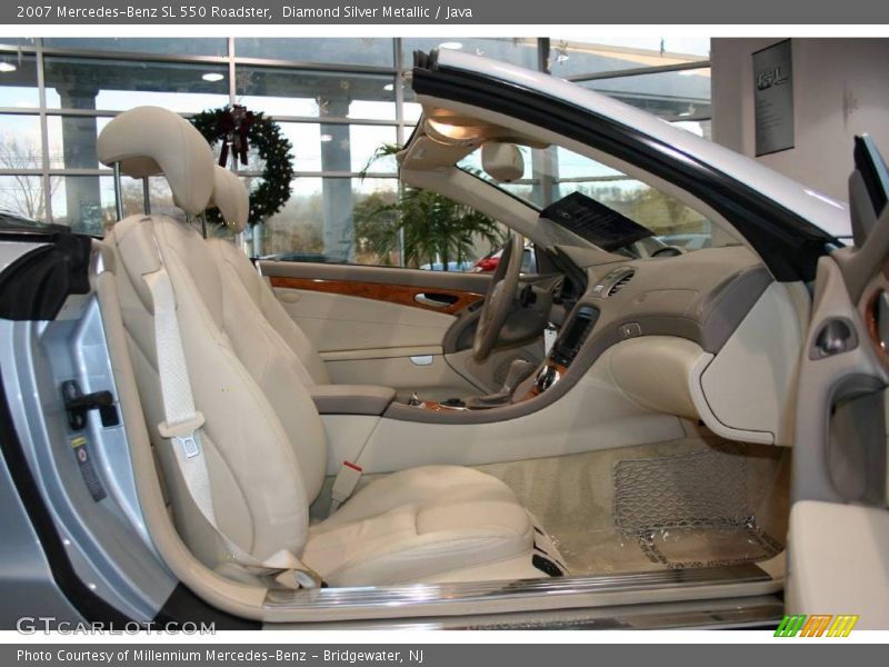 Diamond Silver Metallic / Java 2007 Mercedes-Benz SL 550 Roadster