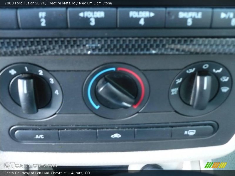 Redfire Metallic / Medium Light Stone 2008 Ford Fusion SE V6