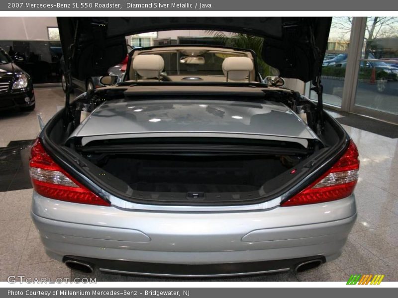 Diamond Silver Metallic / Java 2007 Mercedes-Benz SL 550 Roadster