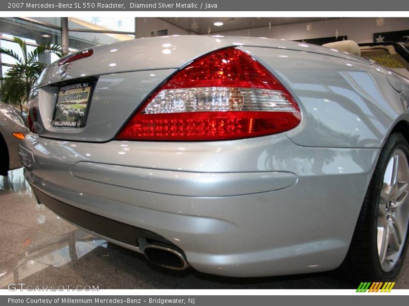 Diamond Silver Metallic / Java 2007 Mercedes-Benz SL 550 Roadster