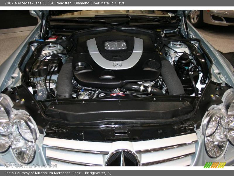Diamond Silver Metallic / Java 2007 Mercedes-Benz SL 550 Roadster