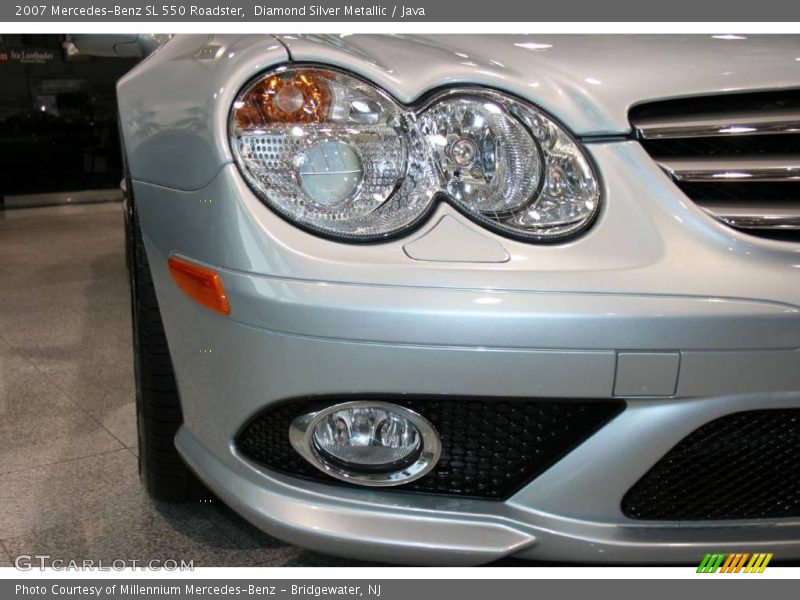 Diamond Silver Metallic / Java 2007 Mercedes-Benz SL 550 Roadster