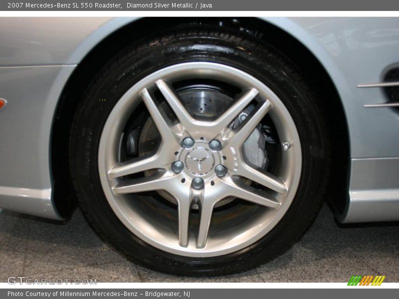 Diamond Silver Metallic / Java 2007 Mercedes-Benz SL 550 Roadster