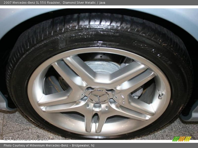 Diamond Silver Metallic / Java 2007 Mercedes-Benz SL 550 Roadster