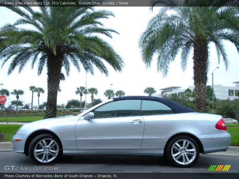 Iridium Silver Metallic / Stone 2007 Mercedes-Benz CLK 350 Cabriolet