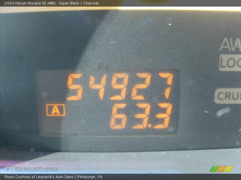 Super Black / Charcoal 2004 Nissan Murano SE AWD