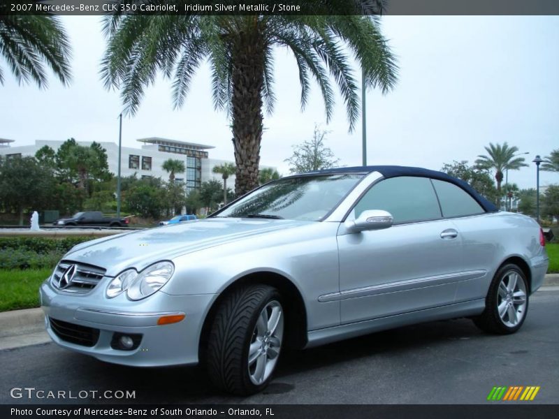 Iridium Silver Metallic / Stone 2007 Mercedes-Benz CLK 350 Cabriolet