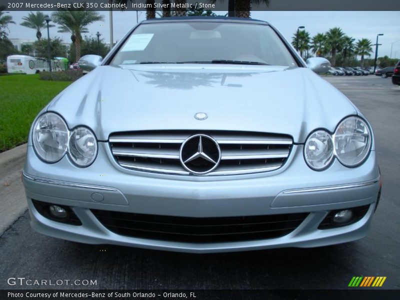 Iridium Silver Metallic / Stone 2007 Mercedes-Benz CLK 350 Cabriolet