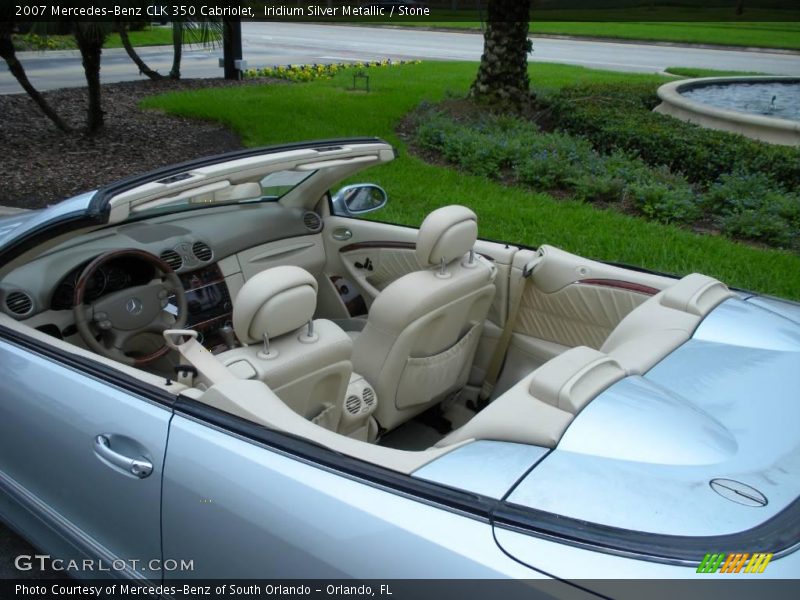 Iridium Silver Metallic / Stone 2007 Mercedes-Benz CLK 350 Cabriolet