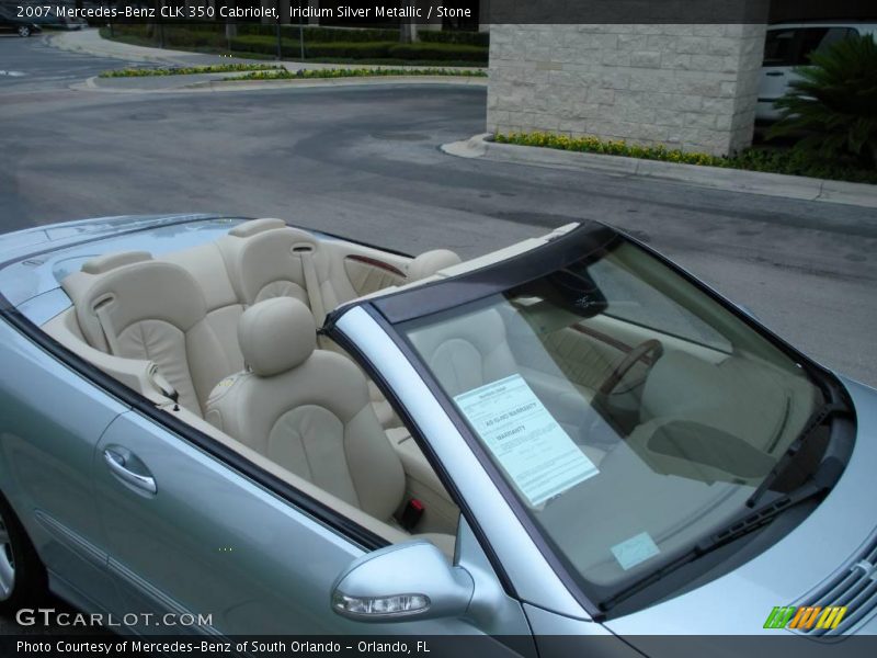 Iridium Silver Metallic / Stone 2007 Mercedes-Benz CLK 350 Cabriolet