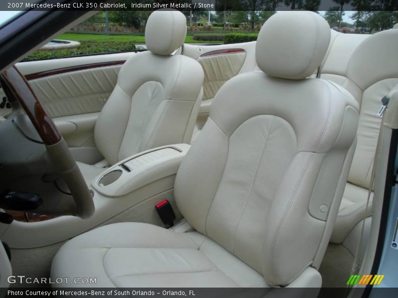 Iridium Silver Metallic / Stone 2007 Mercedes-Benz CLK 350 Cabriolet