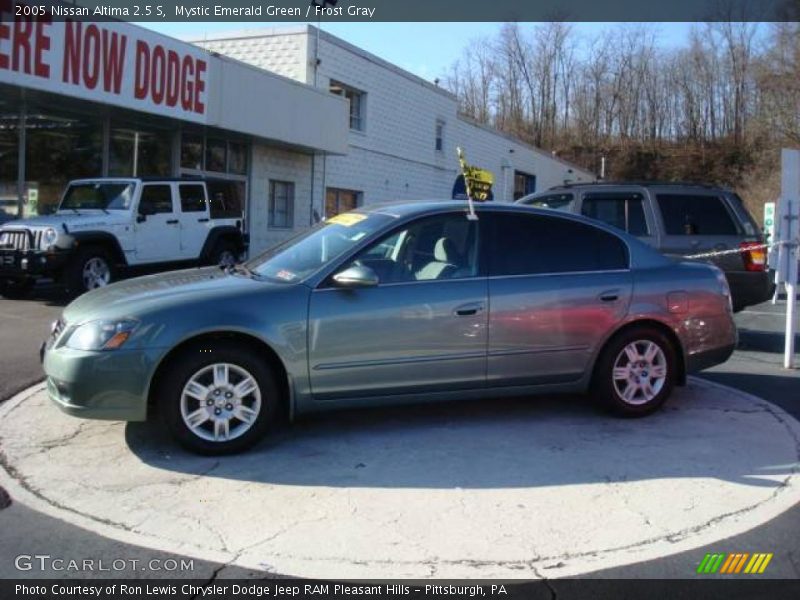 Mystic Emerald Green / Frost Gray 2005 Nissan Altima 2.5 S