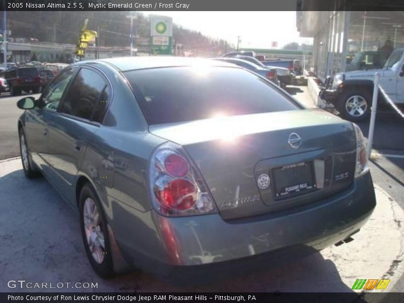 Mystic Emerald Green / Frost Gray 2005 Nissan Altima 2.5 S