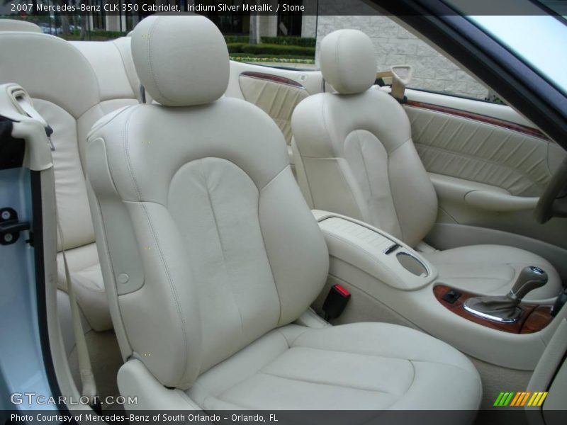 Iridium Silver Metallic / Stone 2007 Mercedes-Benz CLK 350 Cabriolet