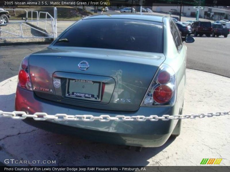 Mystic Emerald Green / Frost Gray 2005 Nissan Altima 2.5 S