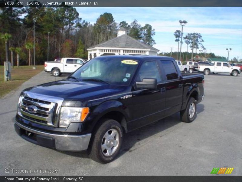 Black / Camel/Tan 2009 Ford F150 XLT SuperCrew