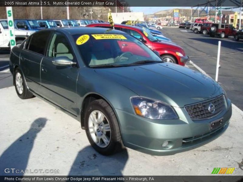 Mystic Emerald Green / Frost Gray 2005 Nissan Altima 2.5 S