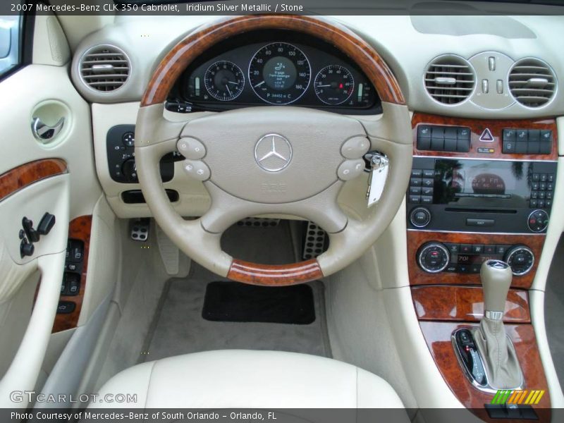 Iridium Silver Metallic / Stone 2007 Mercedes-Benz CLK 350 Cabriolet