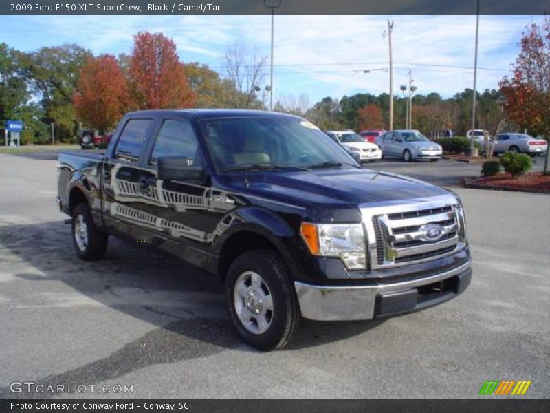Black / Camel/Tan 2009 Ford F150 XLT SuperCrew