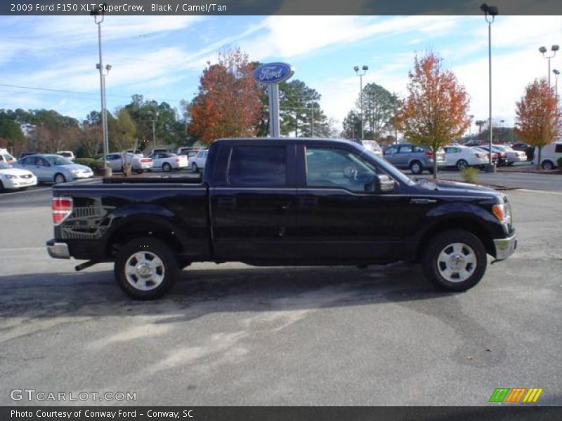 Black / Camel/Tan 2009 Ford F150 XLT SuperCrew