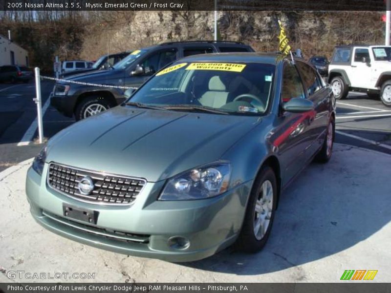 Mystic Emerald Green / Frost Gray 2005 Nissan Altima 2.5 S