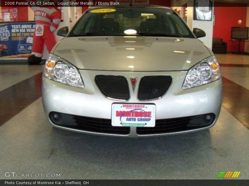 Liquid Silver Metallic / Ebony Black 2008 Pontiac G6 GT Sedan