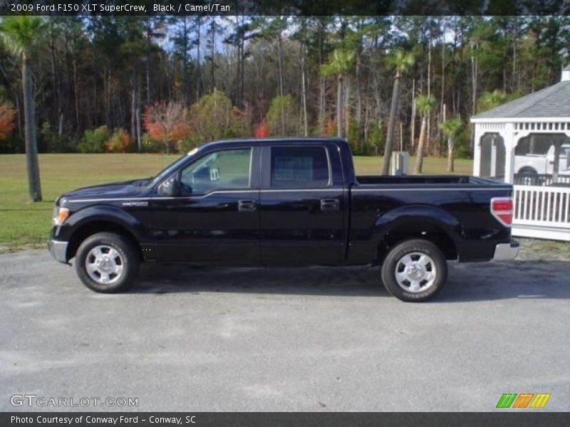 Black / Camel/Tan 2009 Ford F150 XLT SuperCrew