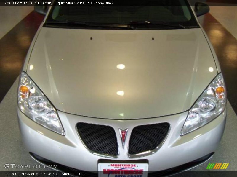 Liquid Silver Metallic / Ebony Black 2008 Pontiac G6 GT Sedan