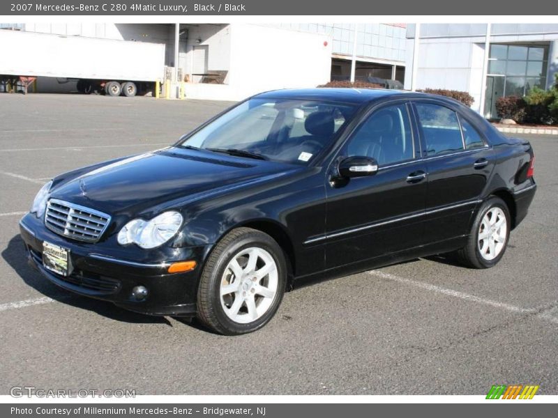 Black / Black 2007 Mercedes-Benz C 280 4Matic Luxury