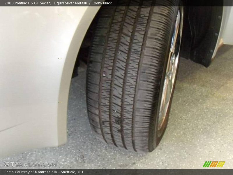 Liquid Silver Metallic / Ebony Black 2008 Pontiac G6 GT Sedan