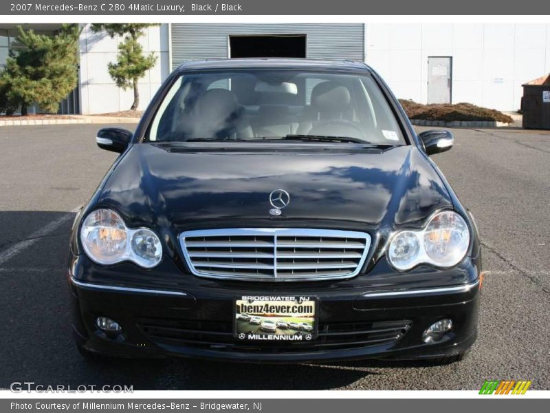 Black / Black 2007 Mercedes-Benz C 280 4Matic Luxury