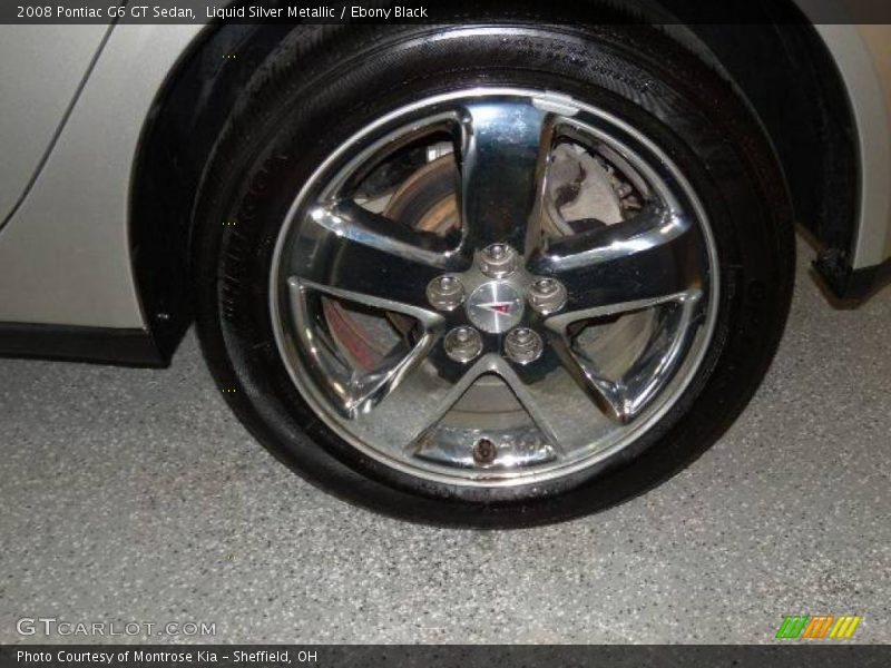 Liquid Silver Metallic / Ebony Black 2008 Pontiac G6 GT Sedan