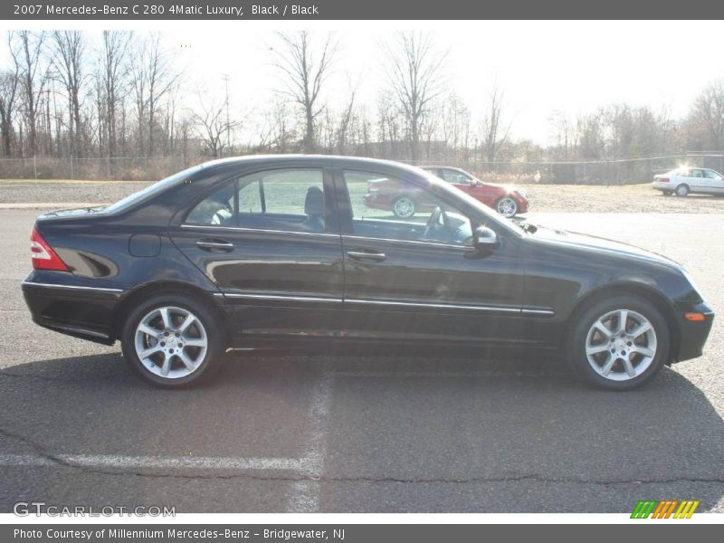 Black / Black 2007 Mercedes-Benz C 280 4Matic Luxury