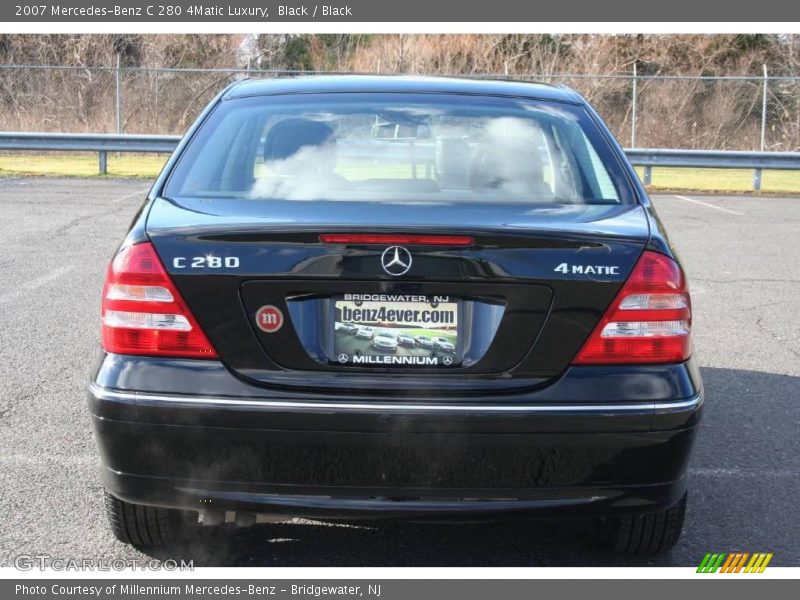 Black / Black 2007 Mercedes-Benz C 280 4Matic Luxury