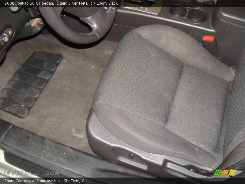 Liquid Silver Metallic / Ebony Black 2008 Pontiac G6 GT Sedan
