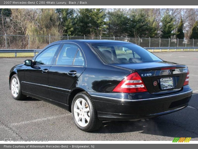 Black / Black 2007 Mercedes-Benz C 280 4Matic Luxury